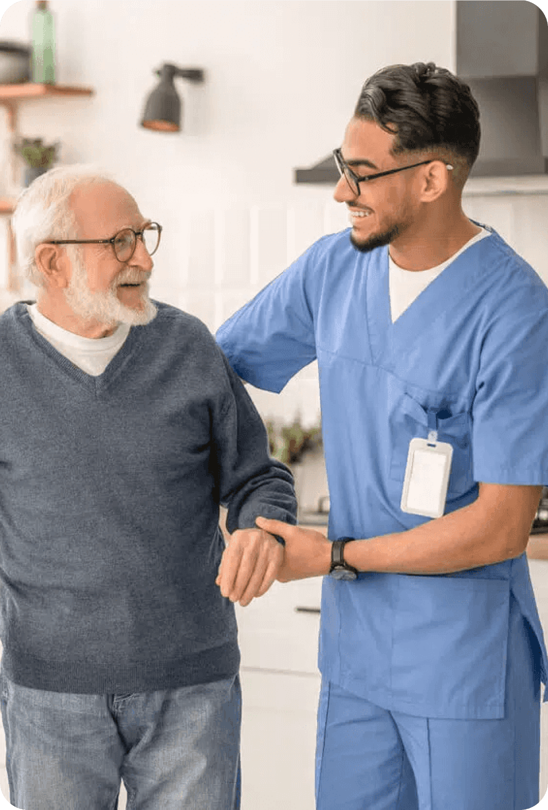 A Wise Medical clinician with a client